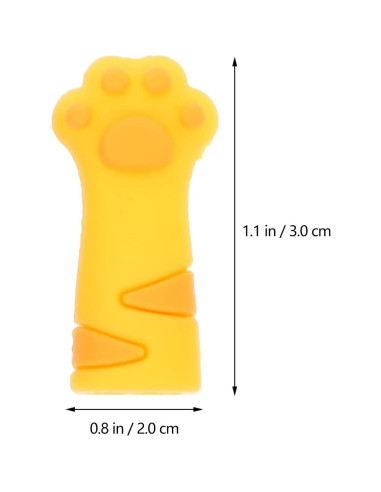 Funda de Lápiz de Silicona NUOBESTY 12 Pcs Adornos de Gato