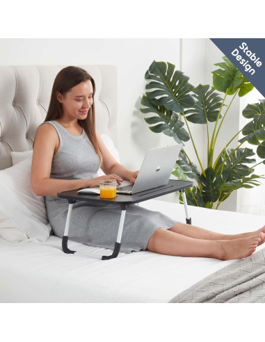 Mesa de bandeja para cama Nestl, portátil y ajustable, 39.37x59.69cm