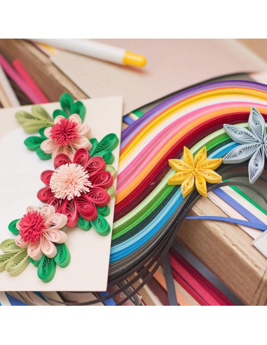 Tiras de Papel Quilling PATIKIL 520pcs 3mm x 39cm DIY