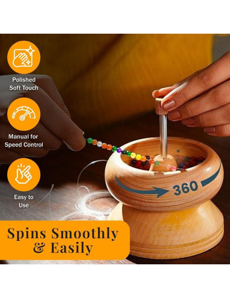 Spinner de cuentas de arcilla SHOP LC con aguja y alambre 3m Spinner de cuentas de arcilla SHOP LC con aguja y alambre 3m