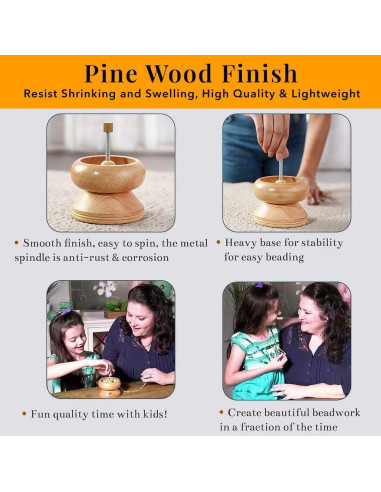 Spinner de cuentas de arcilla SHOP LC con aguja y alambre 3m