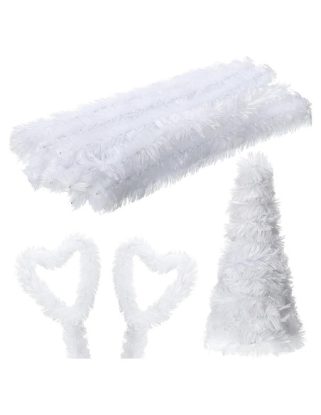 Limpiadores de Tubos Jumbo Hotop 30 Pcs 30mm Blancos Manualidades Limpiadores de Tubos Jumbo Hotop 30 Pcs 30mm Blancos Manualidades