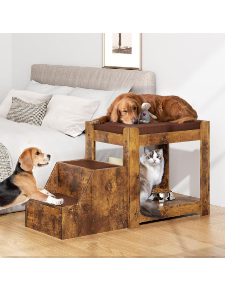 Perchera de Ventana para Perros SogesPet Marrón Rústico 120x50x65cm Perchera de Ventana para Perros SogesPet Marrón Rústico 120x50x65cm
