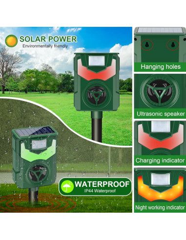 Repelente Solar Ultrasonido para Animales Shenzhen Visson