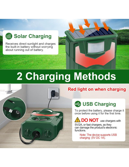 Repelente Solar Ultrasonido para Animales Shenzhen Visson Repelente Solar Ultrasonido para Animales Shenzhen Visson