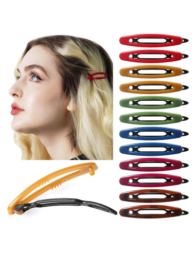 Juego de 12 pinzas para el cabello Aurora Pin - Sin metal, antideslizantes