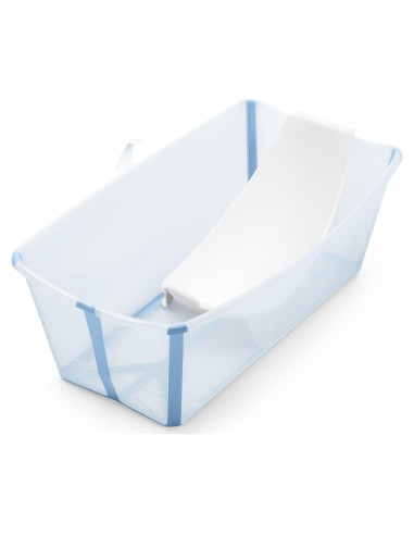 Bañera Plegable Stokke Flexi Bath Azul Océano + Soporte
