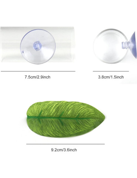 Túnel de Tubo para Peces Betta NANEEZOO con Ventosa 7.8cm Túnel de Tubo para Peces Betta NANEEZOO con Ventosa 7.8cm