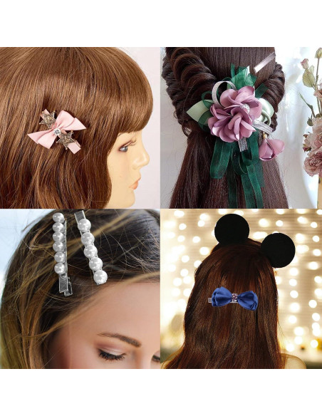 200 Clips de Pelo Cocodrilo Mardatt 3.2 cm Plateados para DIY 200 Clips de Pelo Cocodrilo Mardatt 3.2 cm Plateados para DIY