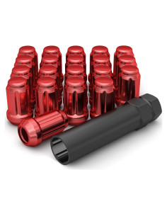 Tuerca de Rueda White Knight 3807RDT-20AM M12x1.50 Roja 20 Pzas