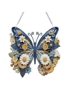 Kit de Pintura de Diamantes Mariposa Azul TSRUVYL 24.7x23.5cm