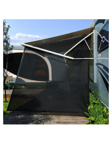 Pantalla de Sombra Lateral SHADEPLUS 2.74m x 2.13m Negra
