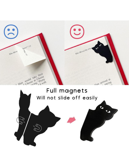 Marcadores Magnéticos Yasest - 6 Piezas de Gato Kawaii Marcadores Magnéticos Yasest - 6 Piezas de Gato Kawaii