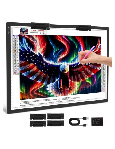 Pad de Luz LED A1 TOHETO 90x60cm Inalámbrico 3 Modos