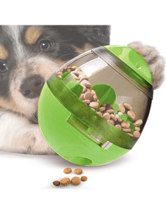 Pelota de Golosinas SunGrow Verde para Conejos y Mascotas Pequeñas 2