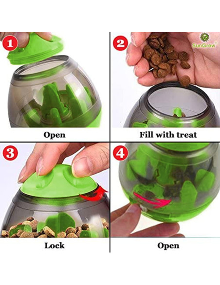 Pelota de Golosinas SunGrow Verde para Conejos y Mascotas Pequeñas Pelota de Golosinas SunGrow Verde para Conejos y Mascotas Pequeñas