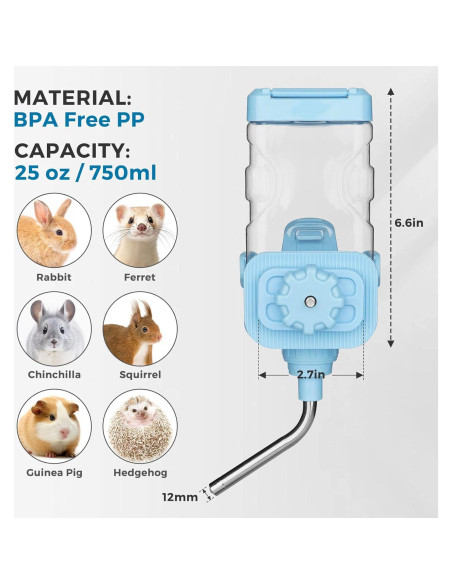 Dispensador de Agua Automático Vannon 750ml para Mascotas Pequeñas Dispensador de Agua Automático Vannon 750ml para Mascotas Pequeñas