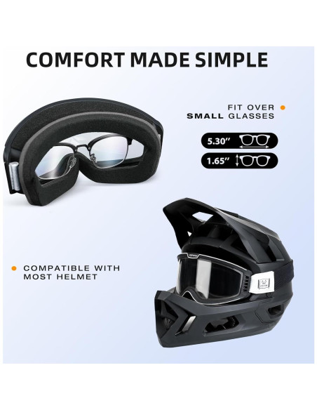 Gafas de Motocicleta VOZAPOW Pamx5-06 Fotoquímicas Antivaho Gafas de Motocicleta VOZAPOW Pamx5-06 Fotoquímicas Antivaho