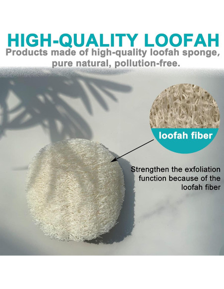 Esponjas Faciales Exfoliantes de Loofah Mr.Cui'shop - 18 Pcs Esponjas Faciales Exfoliantes de Loofah Mr.Cui'shop - 18 Pcs