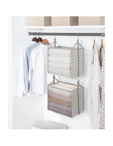 Organizador de Closet Colgante 2 Estantes Storage Maniac