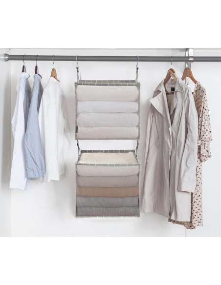 Organizador de Closet Colgante 2 Estantes Storage Maniac Organizador de Closet Colgante 2 Estantes Storage Maniac