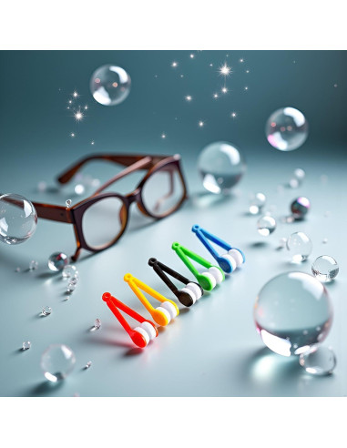 Juego de Limpiador de Lentes DPWOUM 5 Piezas Microfibra