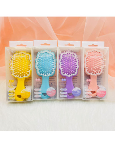 Mini Cepillo de Pelo Húmedo Lyaiwever 2 Piezas Azul