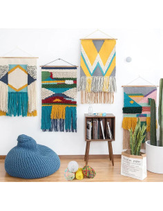 Kit de telar de tejido Lemonfilter 22.86x27.94 cm para principiantes 2