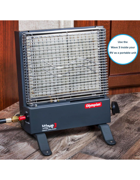 Calentador Catalítico Portátil Camco Wave-3 3000 BTU Propano Calentador Catalítico Portátil Camco Wave-3 3000 BTU Propano