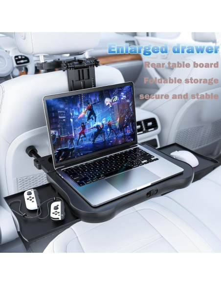 Mesa para Asiento de Coche VRBFF con Bandeja Expandible Mesa para Asiento de Coche VRBFF con Bandeja Expandible