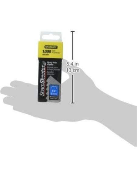 Grapas de alta resistencia Stanley TRA704T 1/4" (6.35 mm) 1000/caja Grapas de alta resistencia Stanley TRA704T 1/4" (6.35 mm) 1000/caja