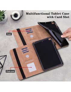 Funda Plegable VODEFOX para Lenovo Tab M9 2023 - Búho Marrón 2