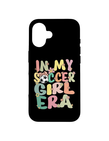 Funda Protectora Retro para iPhone 16 - Chica de Fútbol