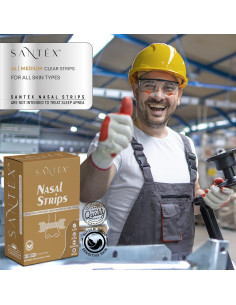 Tiras Nasales Santéx Medianas 45ct - Alivio Ronquidos y Congestión 2