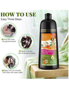 Champú Teñidor Castaño Claro 3 en 1 Zenithglo 520 ml 2