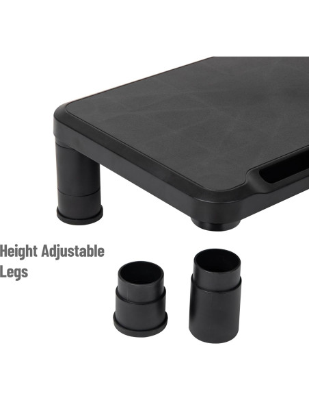 Soporte para Monitor Ajustable Mind Reader Set de 2 Negro Soporte para Monitor Ajustable Mind Reader Set de 2 Negro