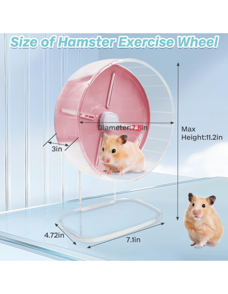 Rueda de Ejercicio para Hámster Kathson 20 cm Silenciosa Rosa Rueda de Ejercicio para Hámster Kathson 20 cm Silenciosa Rosa
