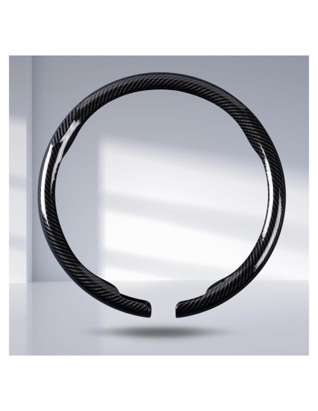 Cubierta de Volante de Coche Aotoyou Fibra de Carbono 37.5 cm Cubierta de Volante de Coche Aotoyou Fibra de Carbono 37.5 cm