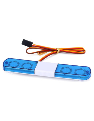 Barra de Luz LED de Policía Multifuncional LAFEINA 115mm Azul