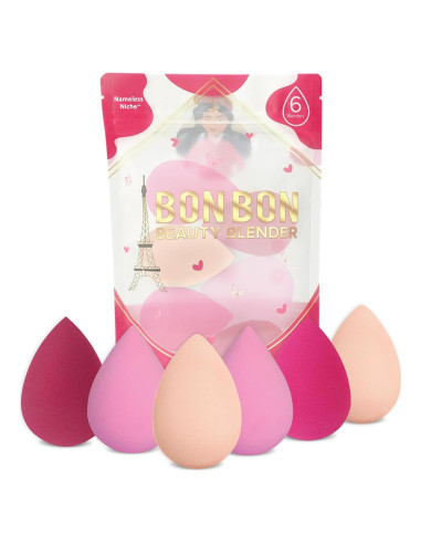 Set de 6 Esponjas de Maquillaje Nameless Niche - Veganas y Suaves