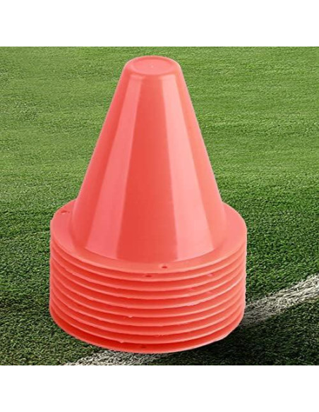Conos de Entrenamiento de Fútbol Estink 10 Piezas Naranja 8.5 cm Conos de Entrenamiento de Fútbol Estink 10 Piezas Naranja 8.5 cm