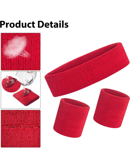Conjunto 5 Piezas Banda Cabeza Muñequera y Calcetines Rayas Conjunto 5 Piezas Banda Cabeza Muñequera y Calcetines Rayas