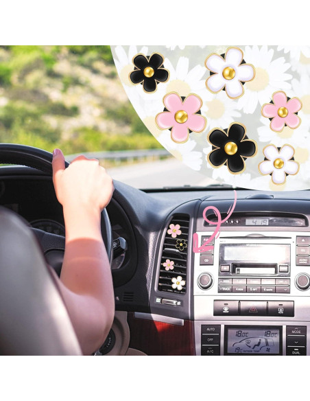Clip de Flor para Ventilación de Coche Frienda - 6 Pcs Clip de Flor para Ventilación de Coche Frienda - 6 Pcs