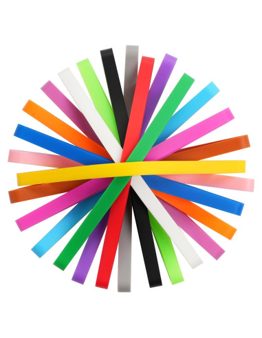 Bandas de Goma de Silicona 15 Pcs 14cm Multicolor Damyda
