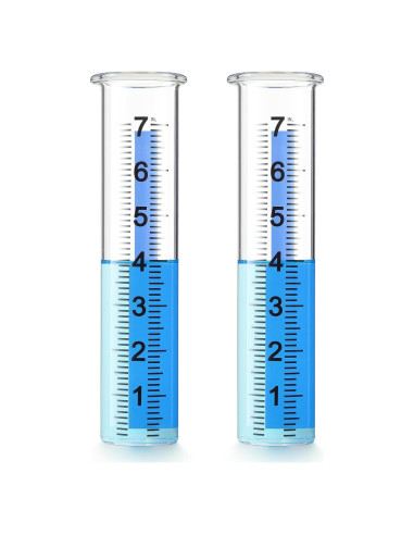 Tubo de Reemplazo para Pluviómetro MOFUNSILY 21x5.5 cm 2 Piezas