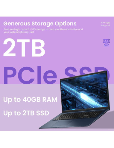 Laptop ASUS Vivobook 17.3" FHD, Intel i3, 40GB RAM, 1TB SSD