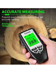 Medidor de Humedad Digital Tavool MT270 para Madera y Construcción 2