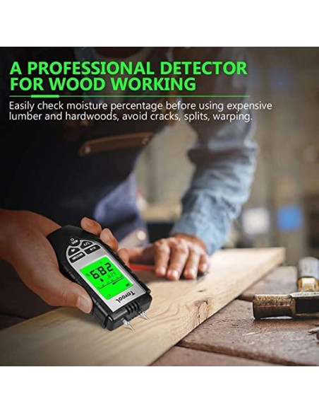Medidor de Humedad Digital Tavool MT270 para Madera y Construcción Medidor de Humedad Digital Tavool MT270 para Madera y Construcción