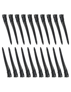 20 Clips de Pelo de Pico de Pato Negros BIYOUTE 8.9cm