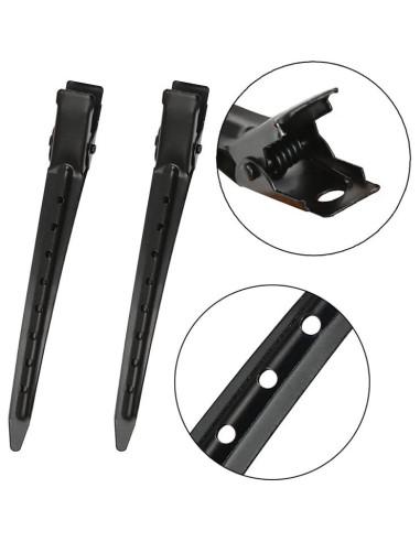 20 Clips de Pelo de Pico de Pato Negros BIYOUTE 8.9cm
